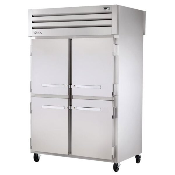 True STA2R-4HS-HC 52 3/5" Two Section Reach In Refrigerator, (4) Left/Right Hinge Solid Doors, 115v