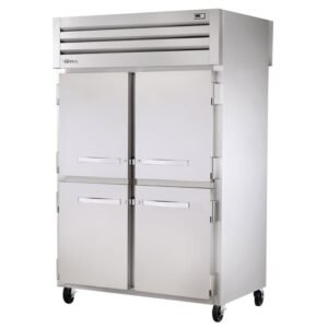 True STA2RPT-4HS-2S-HC 52 3/5" Two Section Pass Thru Refrigerator, (4) Left/Right Hinge Solid Doors, 115v