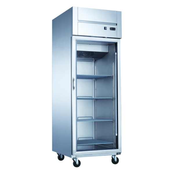 Dukers - D28AR-GS1, 27" Single Glass Door Reach-In Refrigerator 17.7 cu.ft.