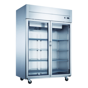 Dukers - D55AR-GS2, 55" 2 Glass Door Reach-in Refrigerator 40.7cu.ft NSF