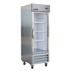 IKON - IB27RG, 27"  Single Glass Door Bottom Mount Refrigerator