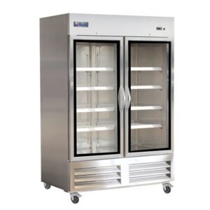 IKON - IB54RG, 54" Double Glass Door Bottom Mount Refrigerator