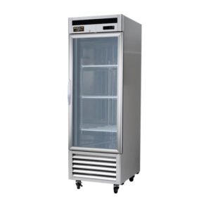 Kool-It - KBSR-1G, 26" Single Glass Door Refrigerator Bottom Mount