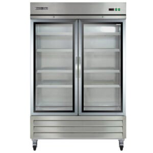 Maxx Cold - MXCR-49GDHC Double Glass Door Reach-In Refrigerator, Bottom Mount, 49 cu. ft., in Stainless Steel