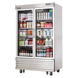 Everest's - EBGR2, 54" Two Glass Door Reach-in Refrigerator 53 cu.ft.
