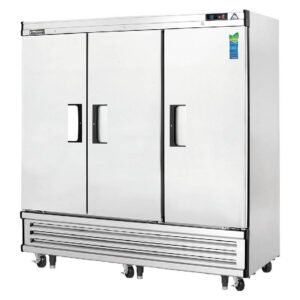Everest - EBR3, Commercial 74" Three Solid Door Reach-In Refrigerator 71 cu.ft.