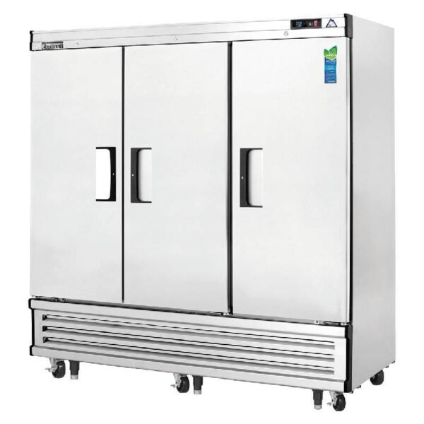 Everest - EBR3, Commercial 74" Three Solid Door Reach-In Refrigerator 71 cu.ft.