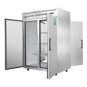 Everest - ESPT-2S-2S Commercial 49" Four Solid Door Pass Thru Reach-In Refrigerator 48 cu.ft.