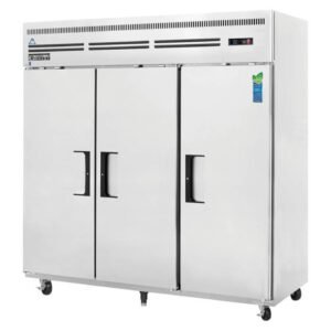 Everest - ESR3, Commercial 74" Three Solid Door Reach-In Refrigerator 71 cu.ft.