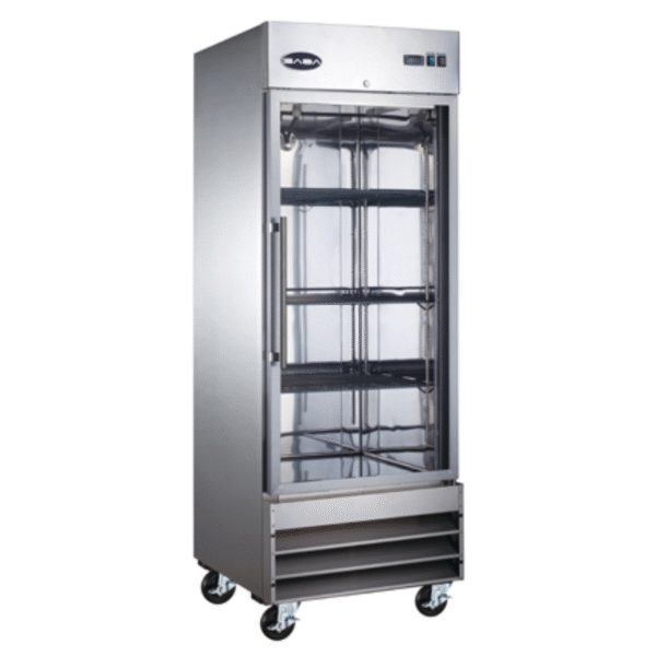 Chef AAA - S-23RG, Commercial Single Glass Door Reach-In Commercial Refrigerator