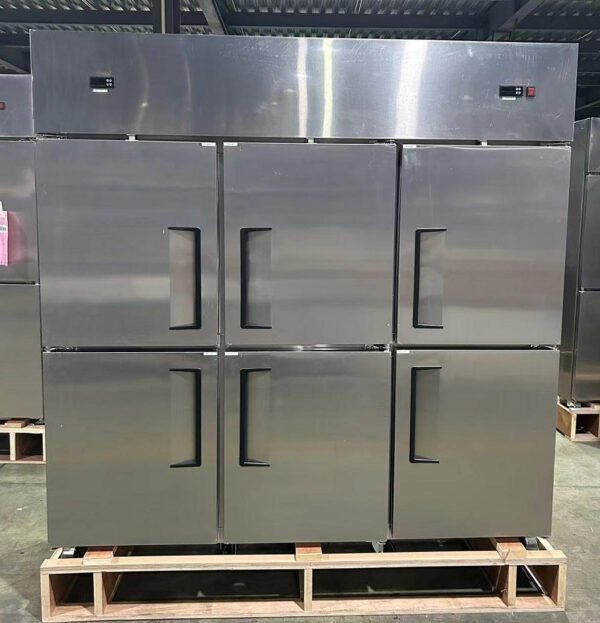 Chef AAA - SCD-660R 72" Commercial Reach-In Refrigerator with 6 Solid Half Doors - Image 2
