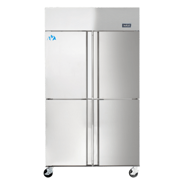 Chef AAA - SCD-880R, Commercial 4 Solid Door Reach-In Refrigerator 32cu.ft.