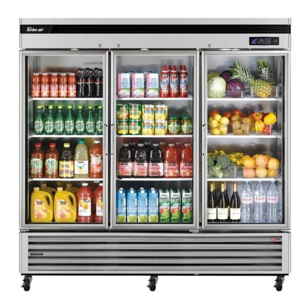 Turbo Air - TSR-72GSD-N, Commercial 81" Reach-in Refrigerator Super Deluxe 3 Section 67.02 cu.ft - Image 2