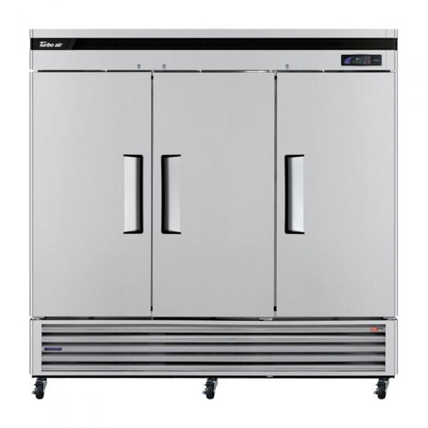 Turbo Air - TSR-72SD-N, Commercial 81" Super Deluxe Reach-in refrigerator, Three-section - Image 2