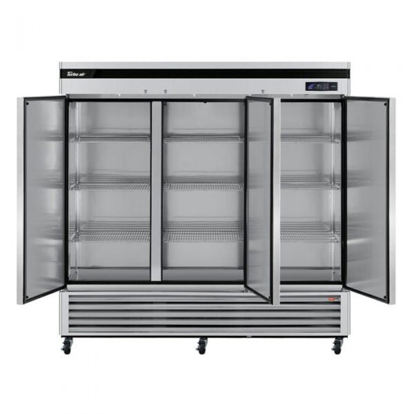 Turbo Air - TSR-72SD-N, Commercial 81" Super Deluxe Reach-in refrigerator, Three-section - Image 4