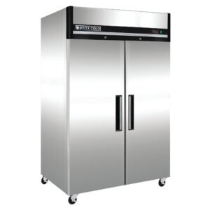 Maxx Cold - MCRT-49FDHC Double Door Reach-In Refrigerator, Top Mount, 54"W, 49 cu. ft. Storage Capacity, Energy Star Rated, in Stainless Steel