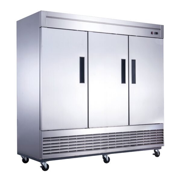 Chef AAA - T83R Commercial 83" Reach-In Refrigerator 3 Solid Door Stainless Steel 64 cu.ft.