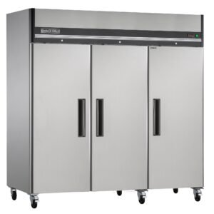 Maxx Cold - MXCR-72FDHC Triple Door Reach-In Refrigerator, Top Mount, 81"W, 72 cu. ft. Storage Capacity, in Stainless Steel