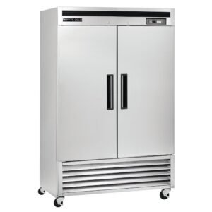 Maxx Cold - MCR-49FDHC Double Door Reach-In Refrigerator, Bottom Mount, 54"W, 49 cu. ft. Storage Capacity, Energy Star Rated, in Stainless Steel