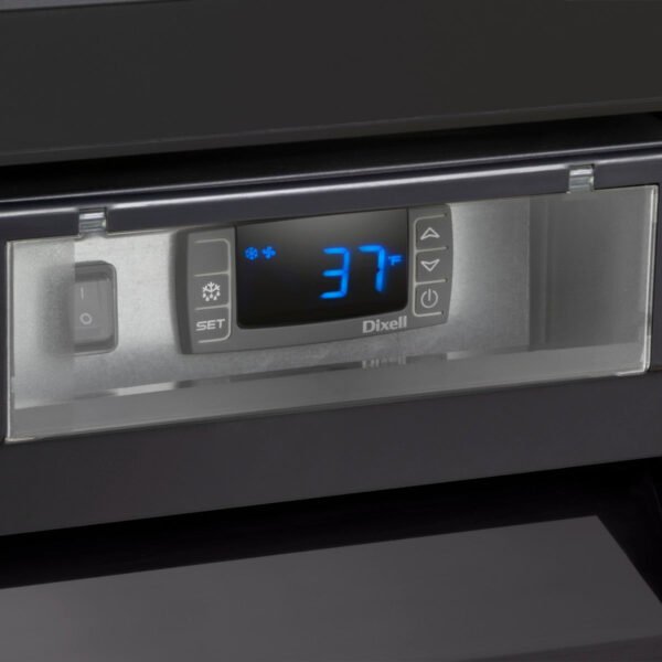 Maxx Cold - MVMR48B V-Series Double Glass Door Merchandiser Refrigerator, in Black - Image 2