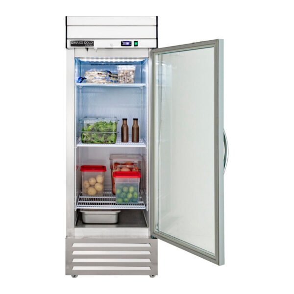 Maxx Cold - MVR-23FDHC V-Series 1 Door Reach-In Refrigerator, Bottom Mount, in Stainless Steel - Image 4
